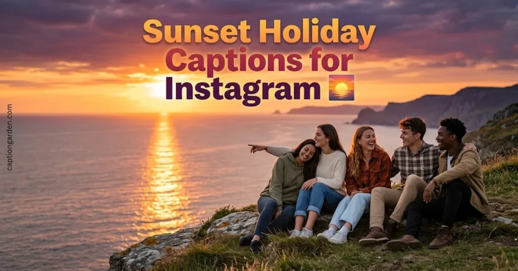 Sunset Holiday Captions for Instagram