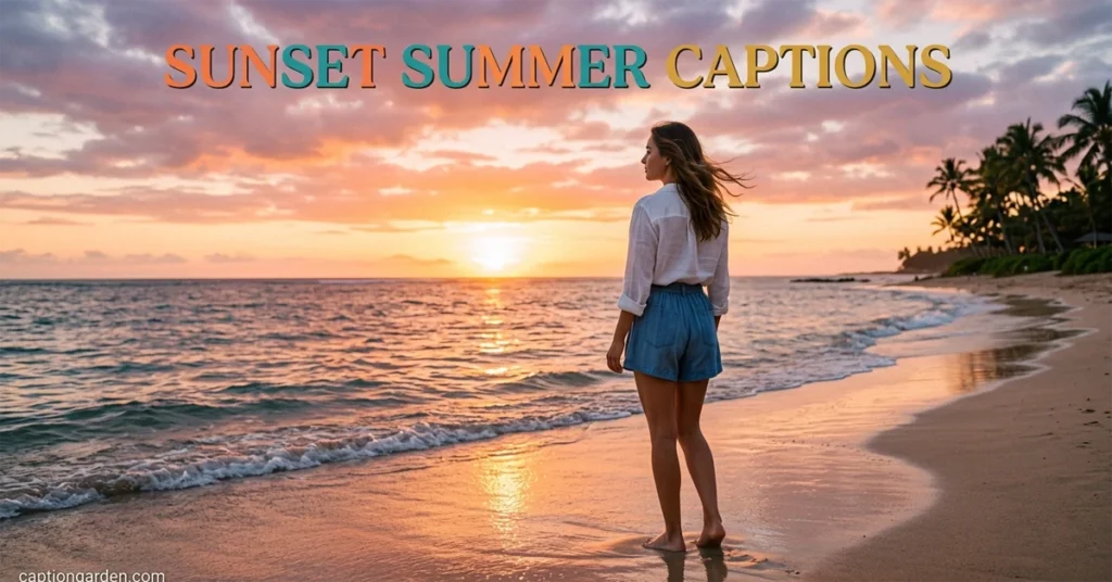 Sunset Summer Captions for Instagram
