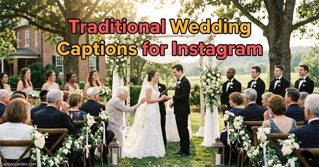 Traditional Wedding Captions for Instagram