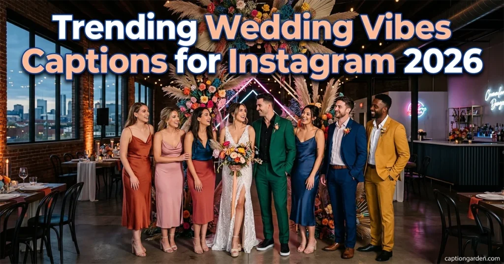 Trending Wedding Vibes Captions for Instagram 2026
