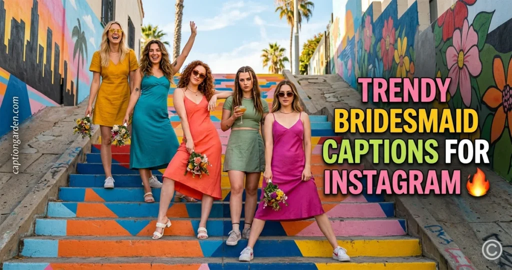 Trendy Bridesmaid Captions for Instagram
