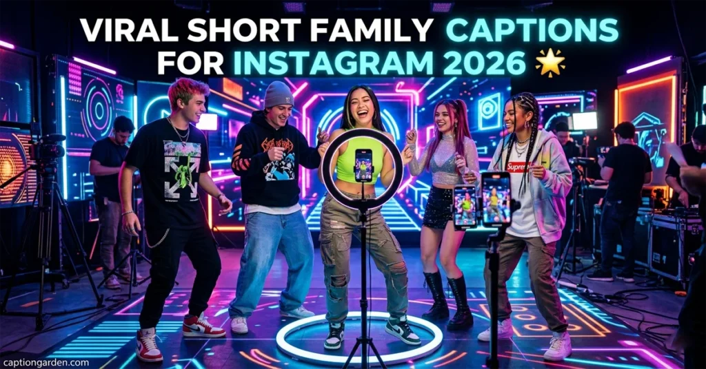 Viral short family captions for Instagram 2026