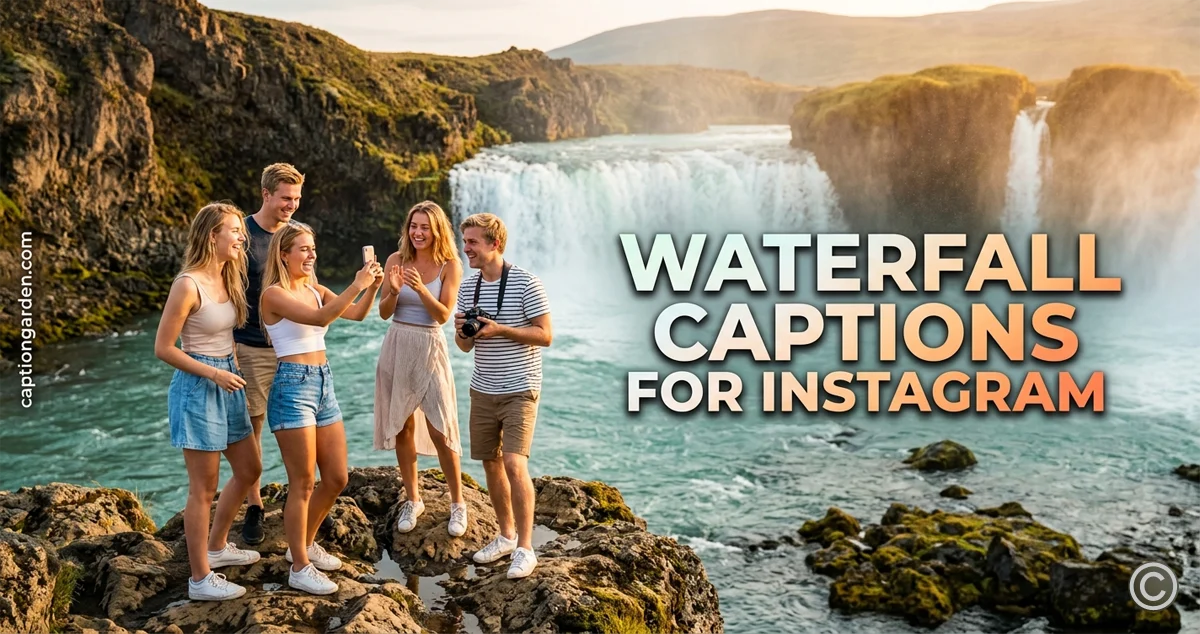 Waterfall Captions for Instagram