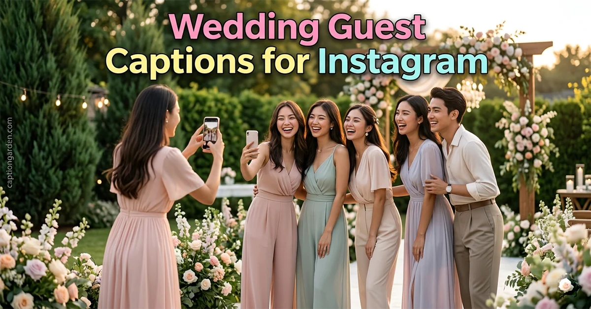 Wedding Guest Captions for Instagram