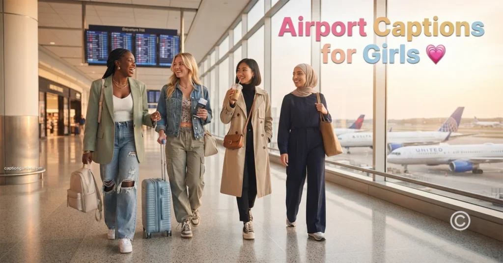 Airport Captions for Girls