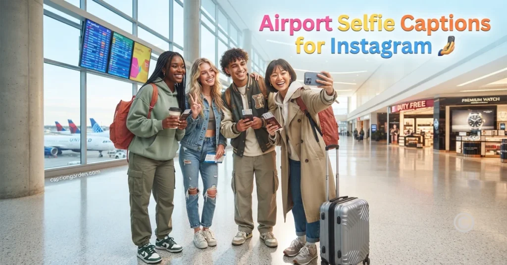 Airport Selfie Captions for Instagram