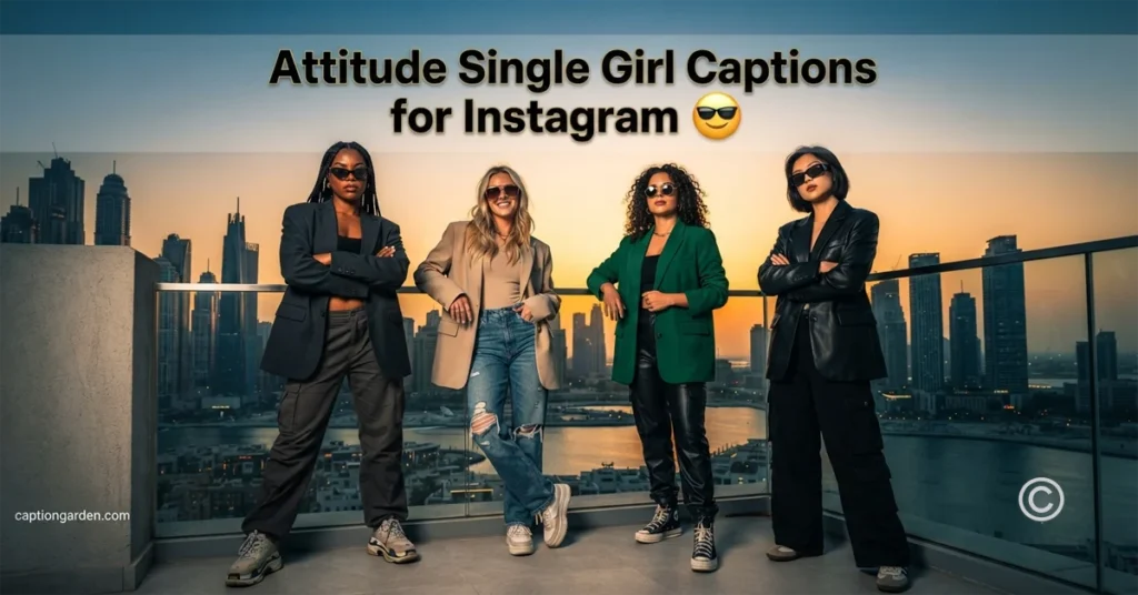 Attitude Single Girl Captions for Instagram