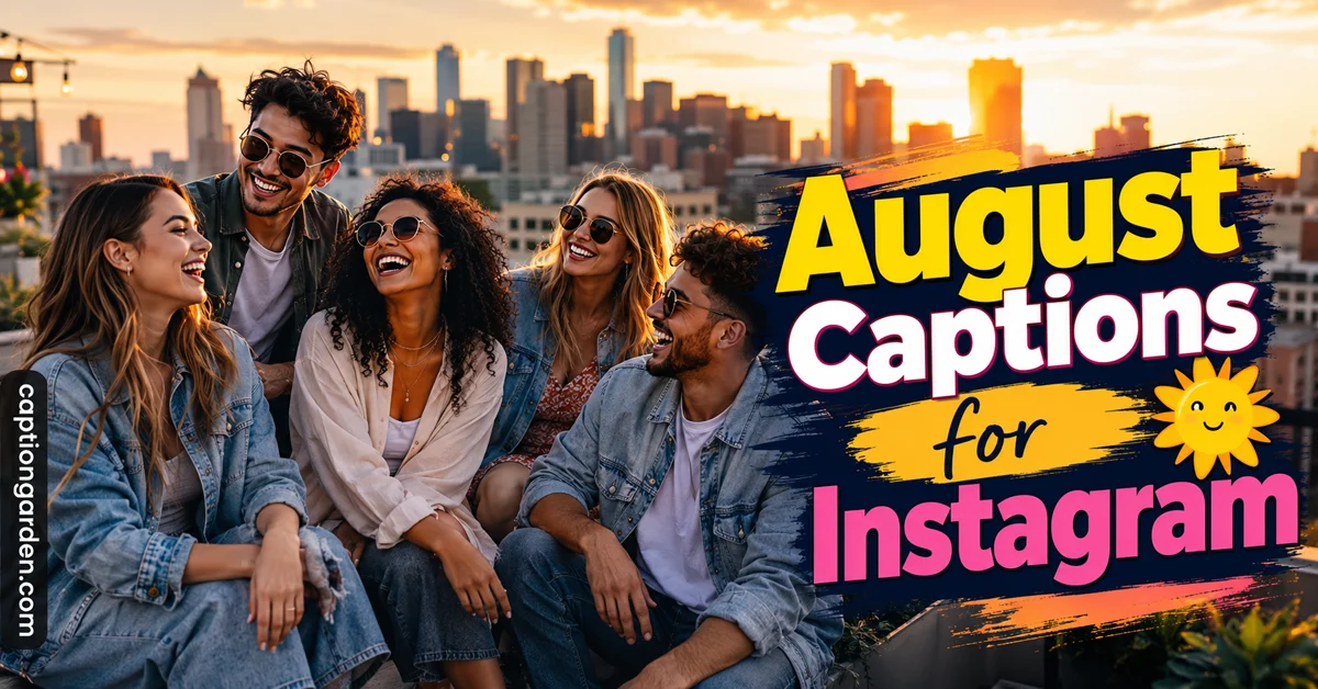 August Captions for Instagram