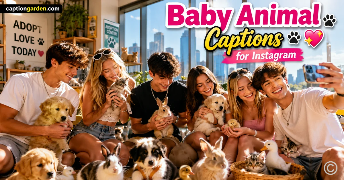 Baby Animal Captions for Instagram