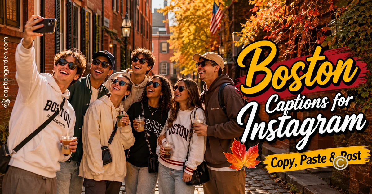 Boston Captions for Instagram