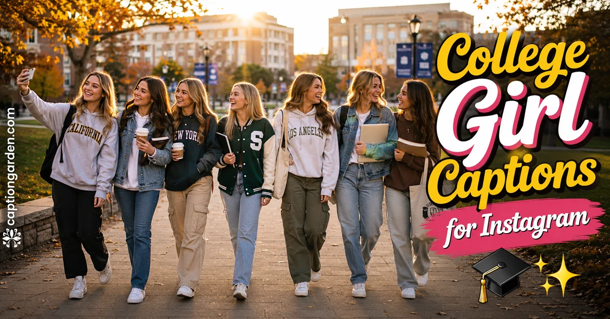 College Girl Captions for Instagram