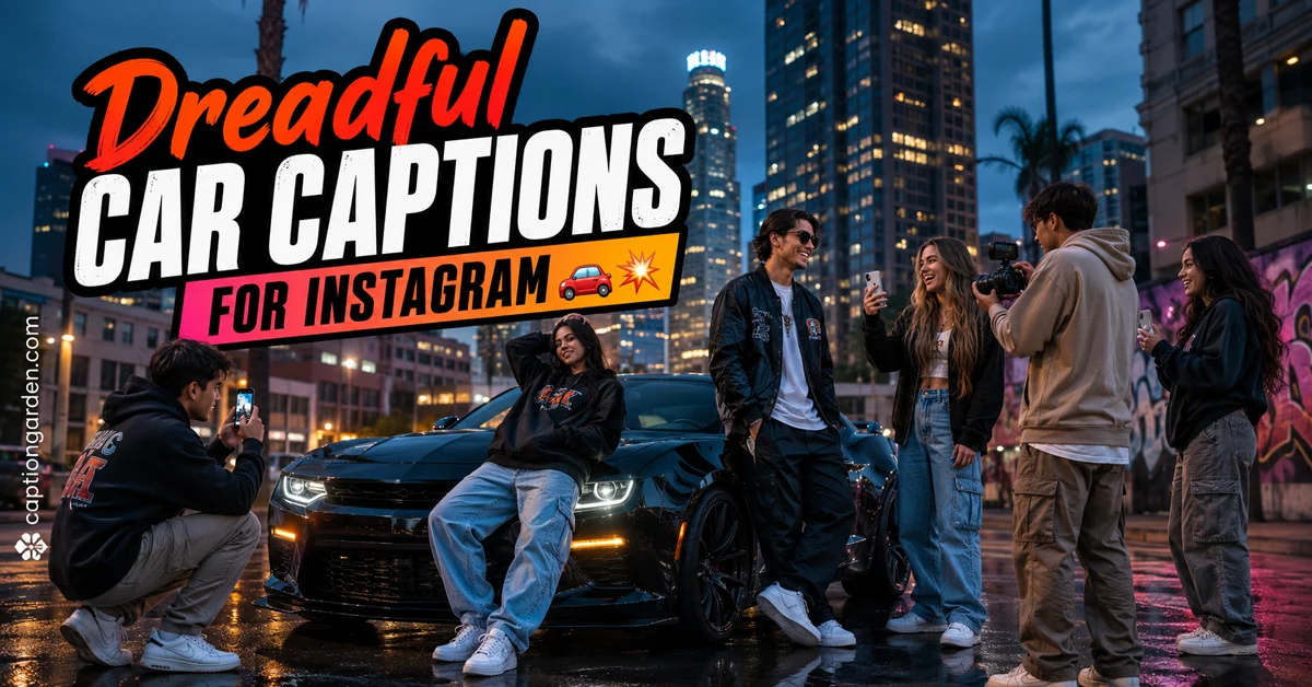Dreadful Car Captions for Instagram