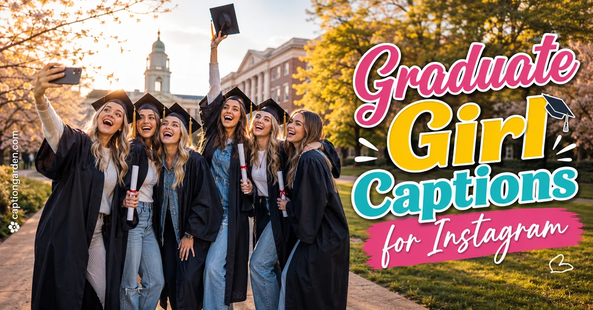 Graduate Girl Captions for Instagram