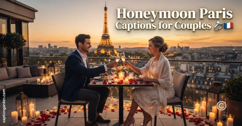 Honeymoon Paris Captions for Couples