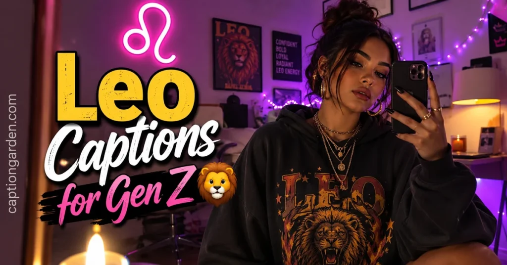 Leo Captions for Gen Z