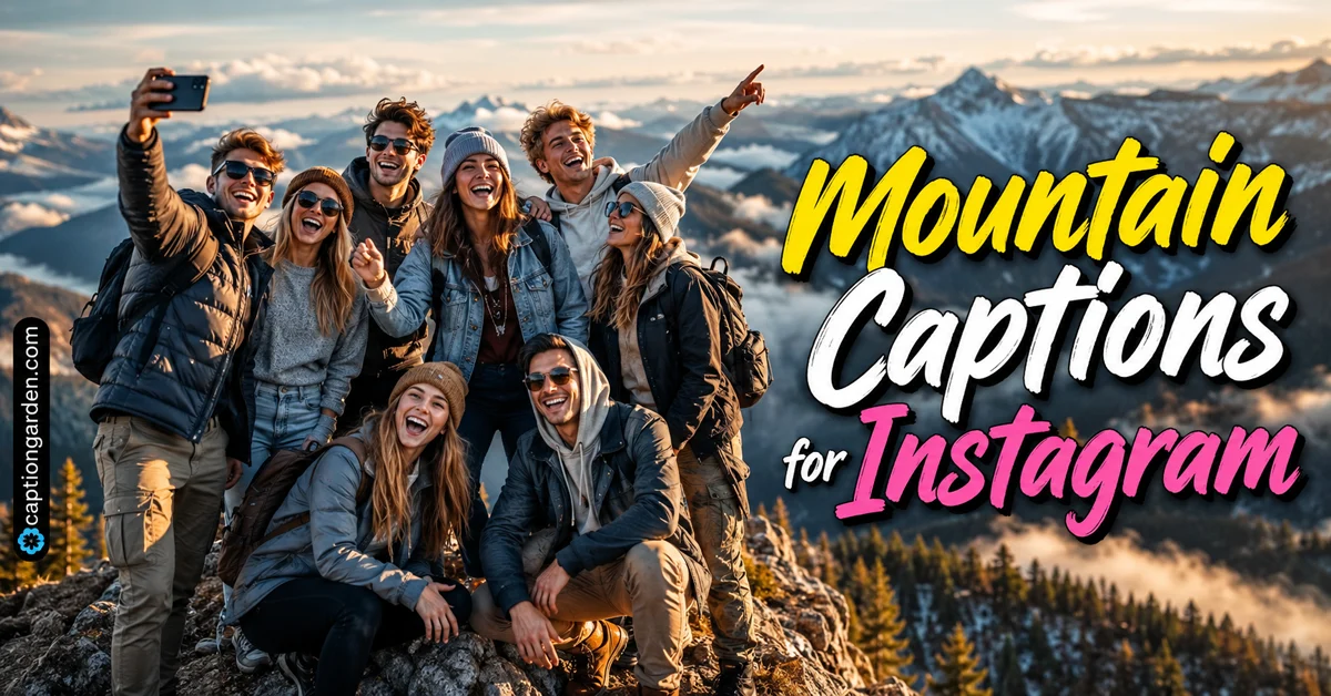 Mountain Captions for Instagram