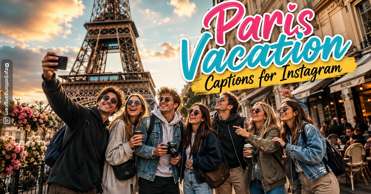 Paris Vacation Captions