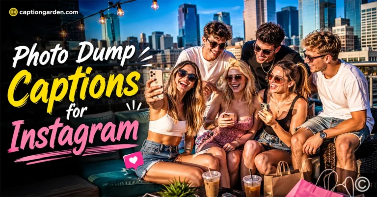 Photo Dump Captions for Instagram