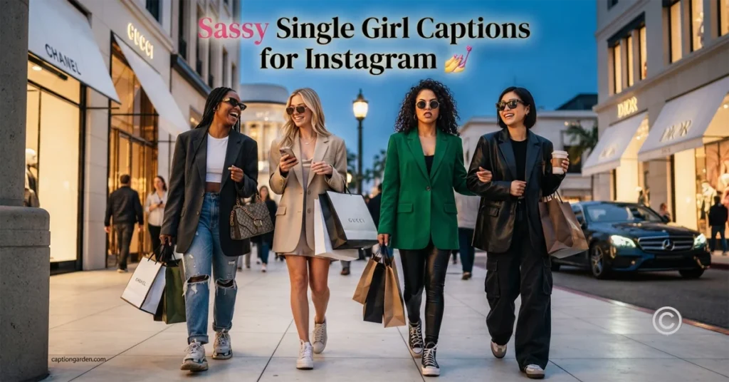 Sassy Single Girl Captions for Instagram