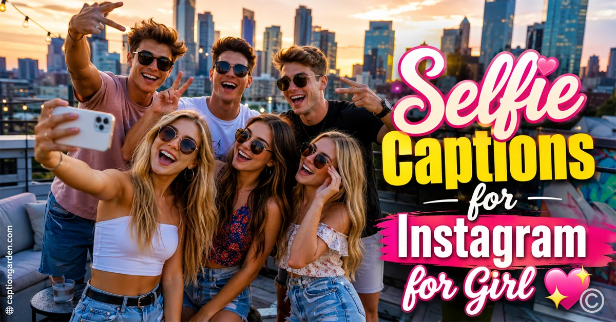 Selfie Captions for Instagram for Girl