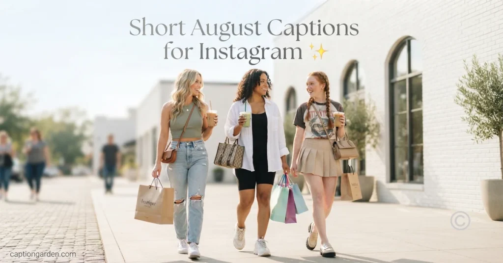Short August Captions for Instagram