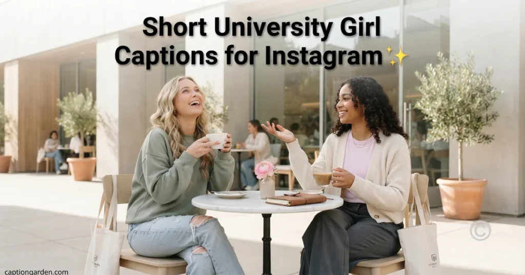 Short University Girl Captions for Instagram