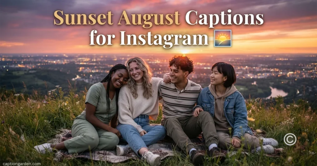 Sunset August Captions for Instagram