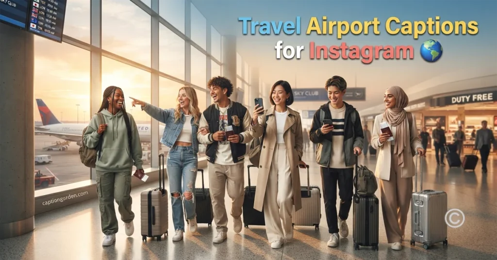Travel Airport Captions for Instagram