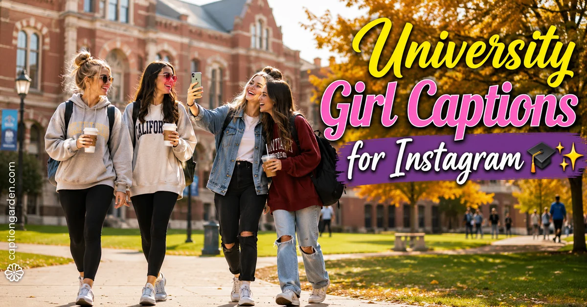 University Girl Captions for Instagram