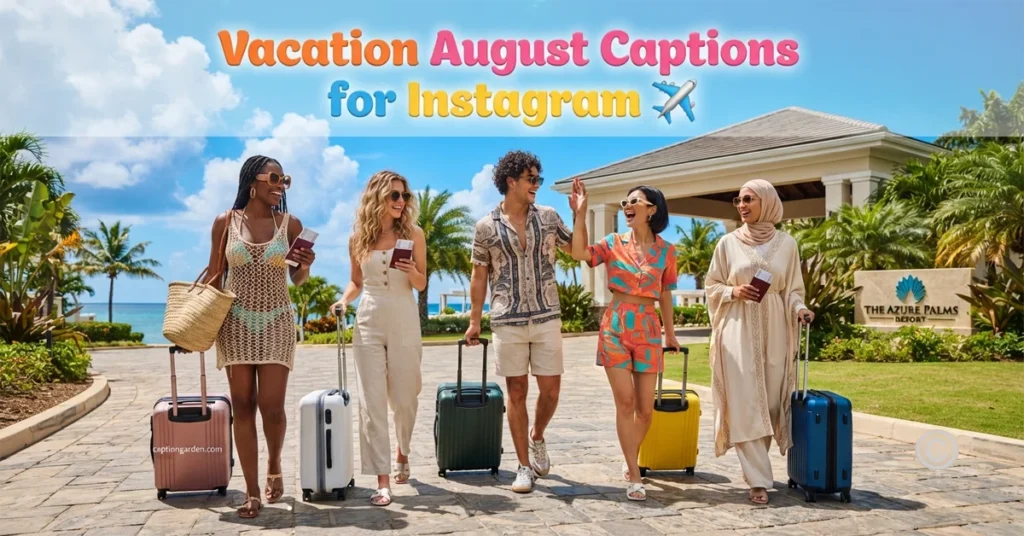 Vacation August Captions for Instagram