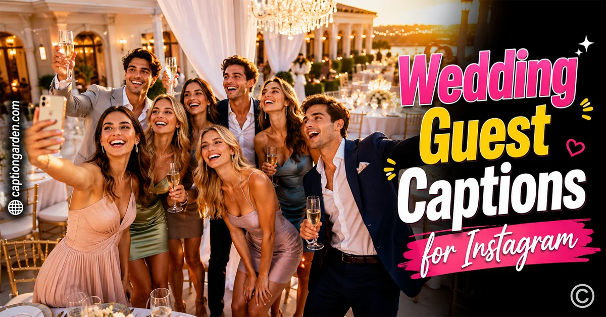 Wedding Guest Captions for Instagram