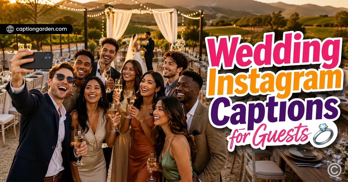 Wedding Instagram Captions for Guests