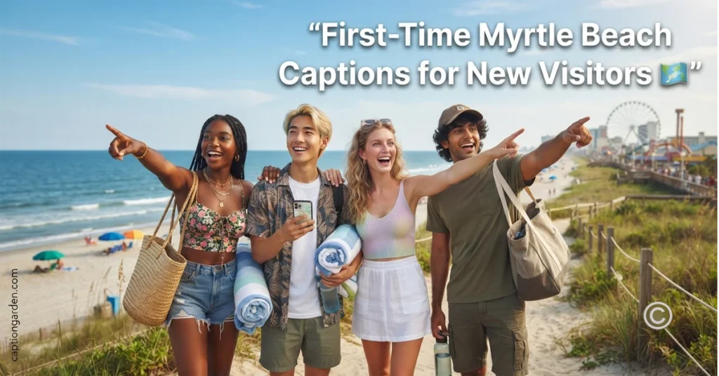 First-Time Myrtle Beach Captions
