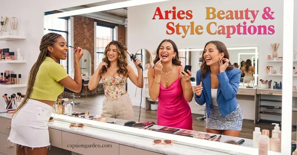 Aries Beauty & Style Captions