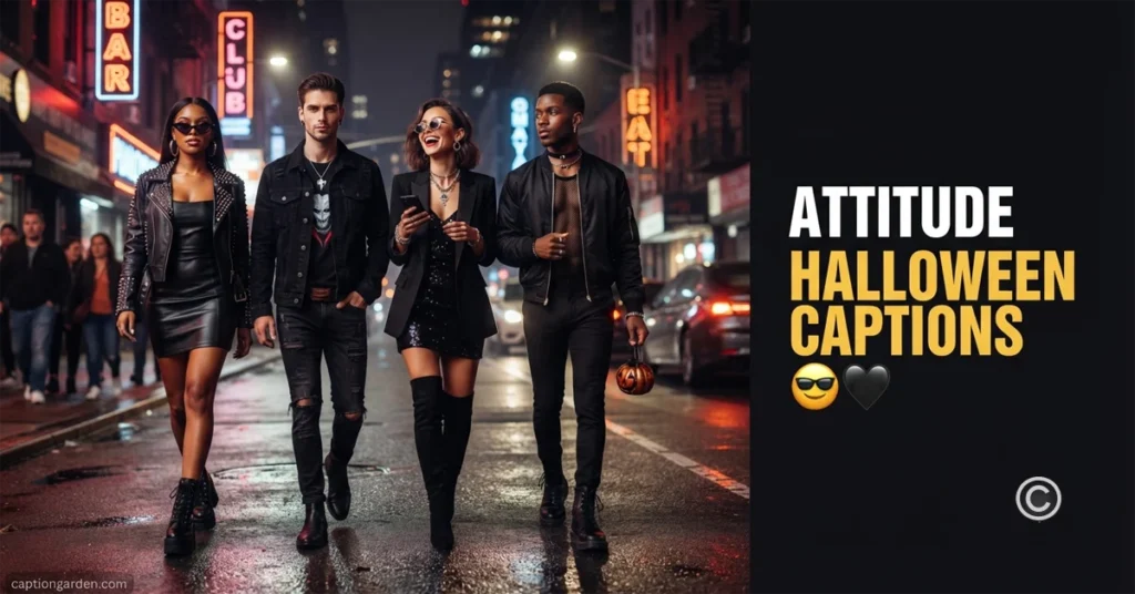 Attitude Halloween Captions