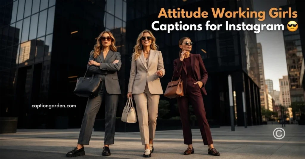 Attitude Working Girls Captions for Instagram