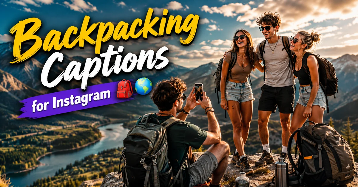 Backpacking Captions for Instagram