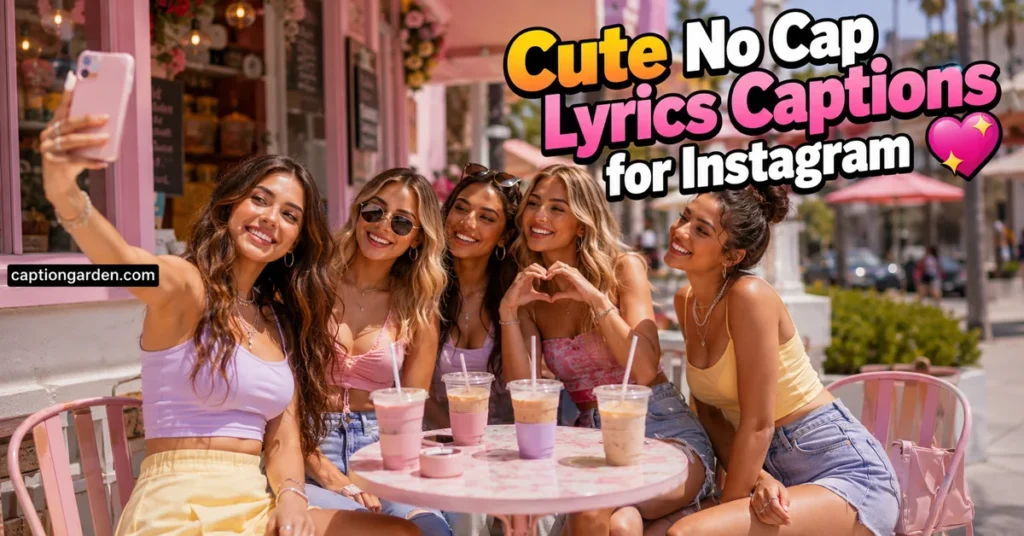 Cute No Cap Lyrics Captions for Instagram