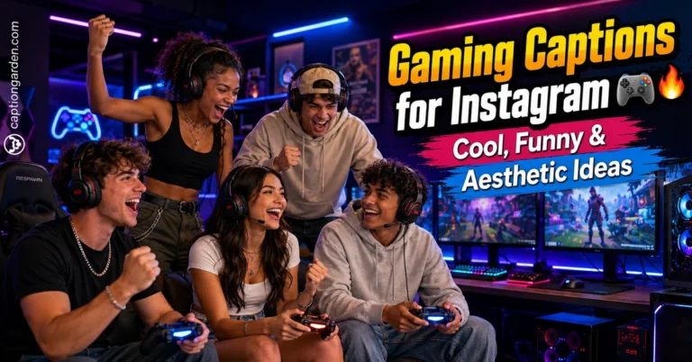 Gaming Captions for Instagram