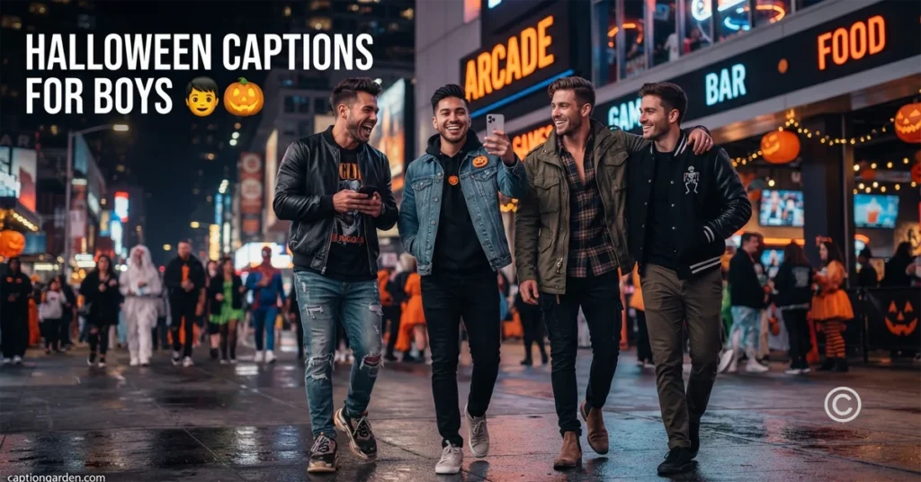 Halloween Captions for Boys