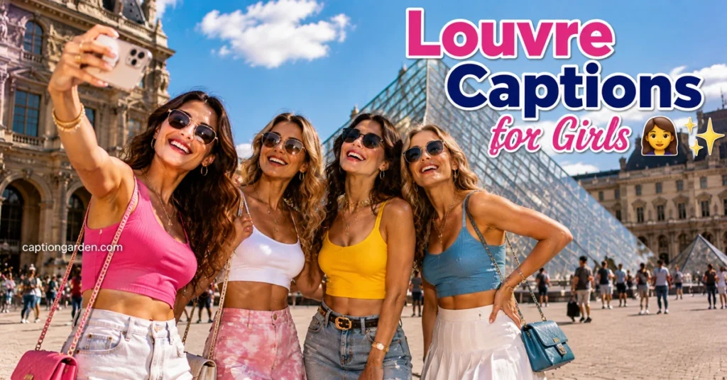 Louvre Captions for Girls