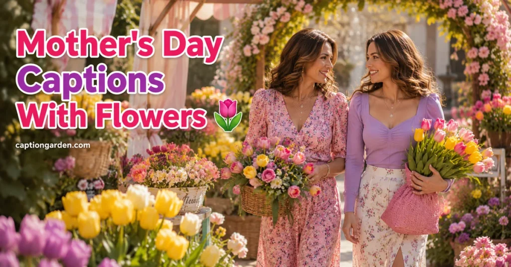 Mother's Day Captions With Flowers