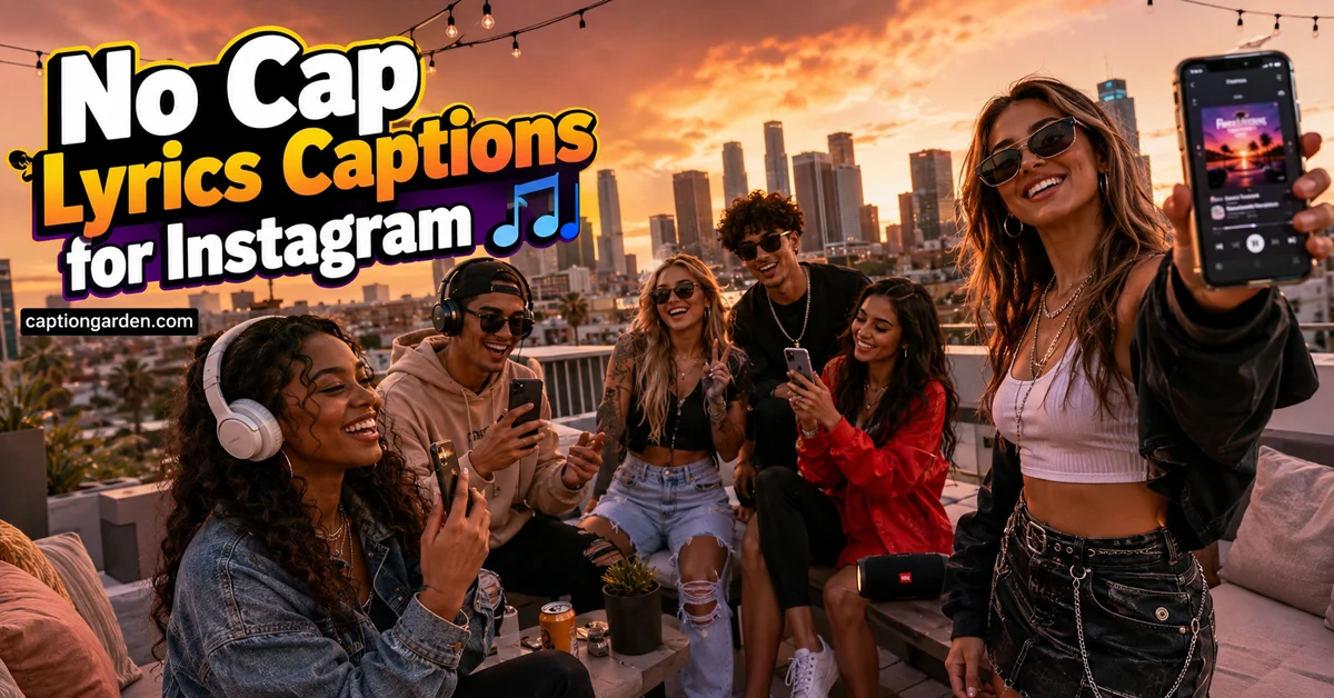 No Cap Lyrics Captions for Instagram