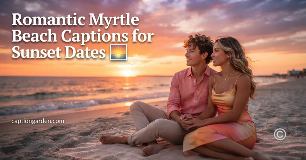 Romantic Myrtle Beach Captions 